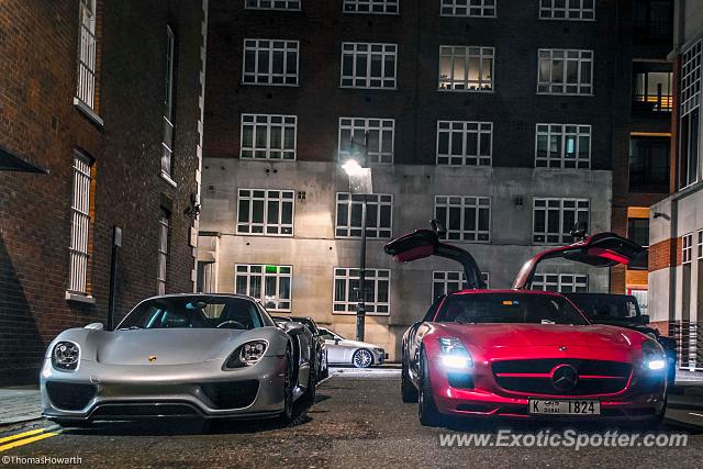 Porsche 918 Spyder spotted in London, United Kingdom