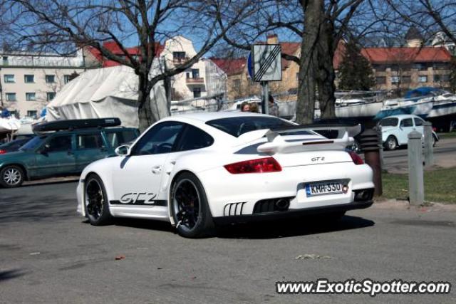 Porsche 911 GT2 spotted in Helsinki, Finland
