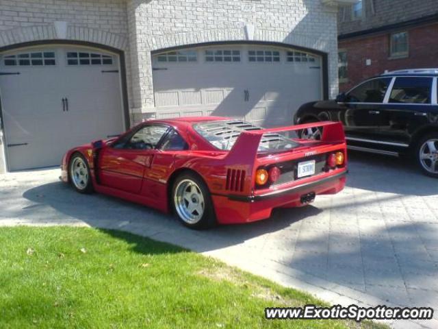 Ferrari F40 spotted in London, Ontario, Canada
