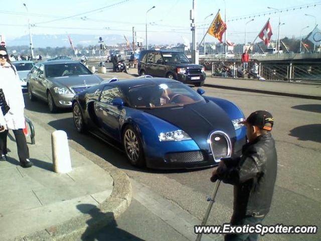 Bugatti Veyron spotted in Genève, Switzerland
