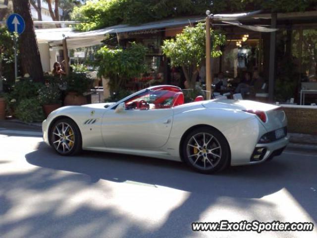 Ferrari California spotted in Milano marittima, Italy