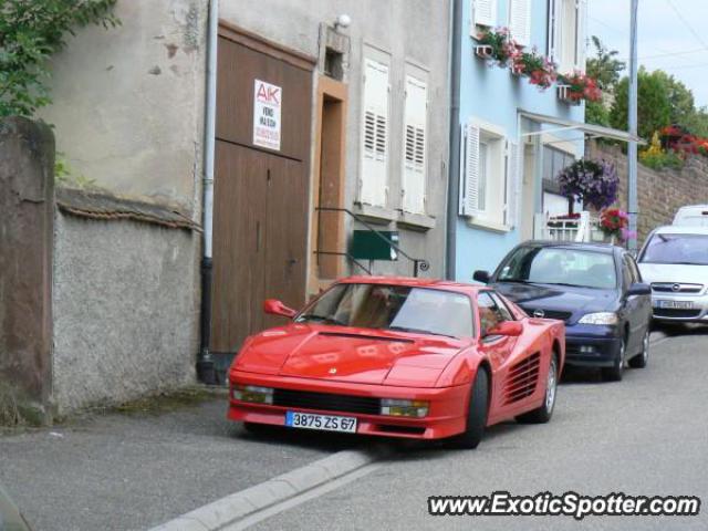 Ferrari Testarossa spotted in Brechlingen, France