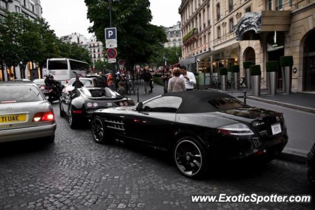 Mercedes SLR spotted in Paris, France