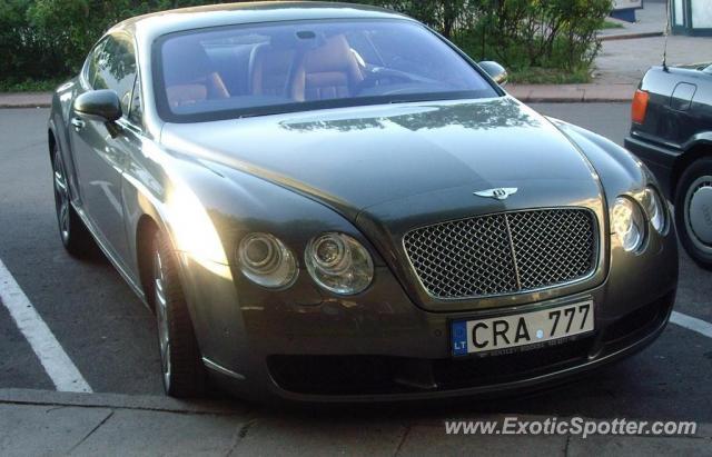 Bentley Continental spotted in Vilnius, Lithuania