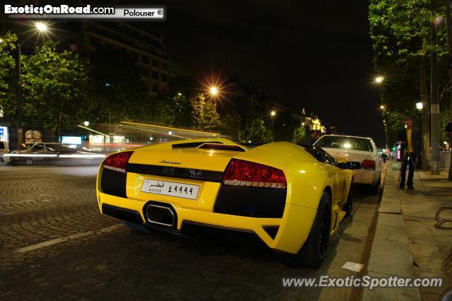 Lamborghini Murcielago spotted in Paris, France