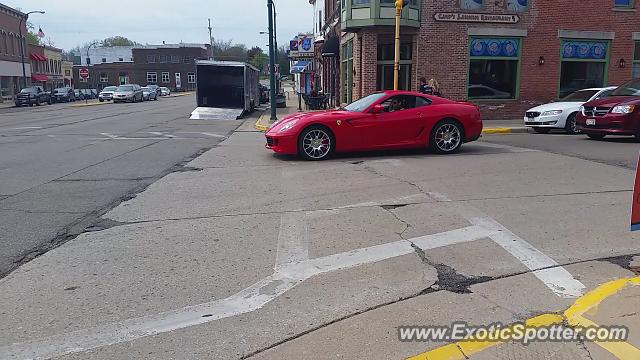 Ferrari 599GTB spotted in Lake Mills, Wisconsin