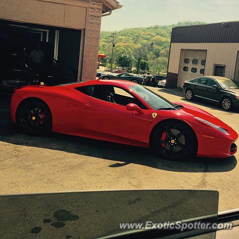 Ferrari 458 Italia spotted in Pittsburgh, Pennsylvania