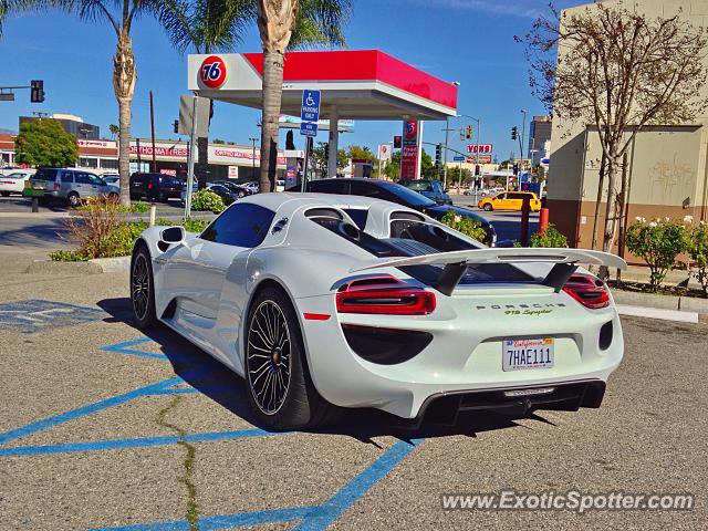 Porsche 918 Spyder spotted in Encino, California