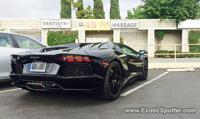 Lamborghini Aventador spotted in Orange, California