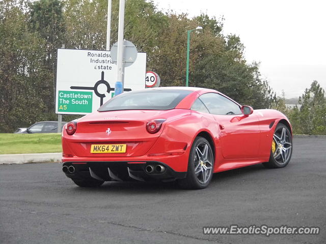 Ferrari California spotted in Castletown, United Kingdom