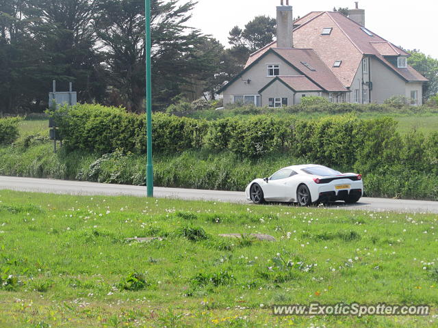 Ferrari 458 Italia spotted in Castletown, United Kingdom