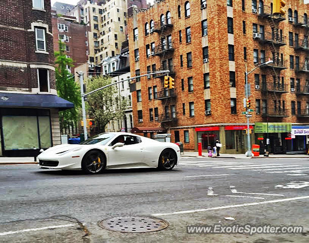 Ferrari 458 Italia spotted in Manhatten, New York