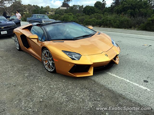 Lamborghini Aventador spotted in Hillsborough, California