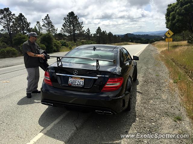 Mercedes C63 AMG Black Series spotted in Hillsborough, California