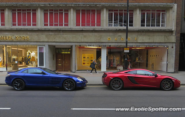 Mercedes SLR spotted in London, United Kingdom