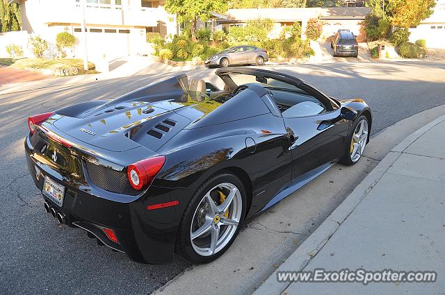 Ferrari 458 Italia spotted in Calabasas, California