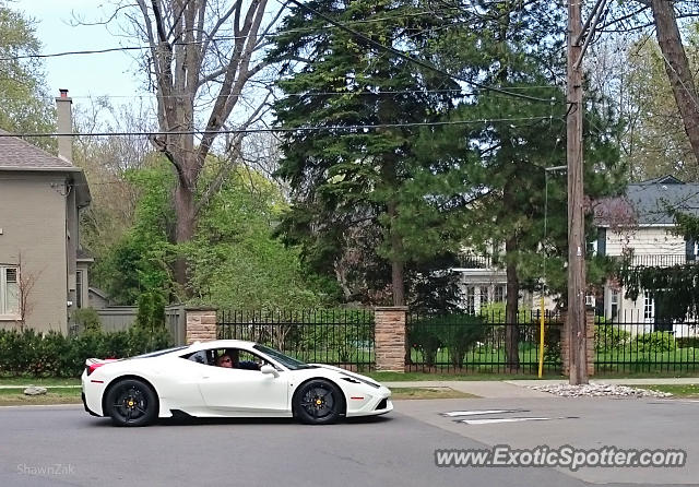 Ferrari 458 Italia spotted in Oakville, ON, Canada
