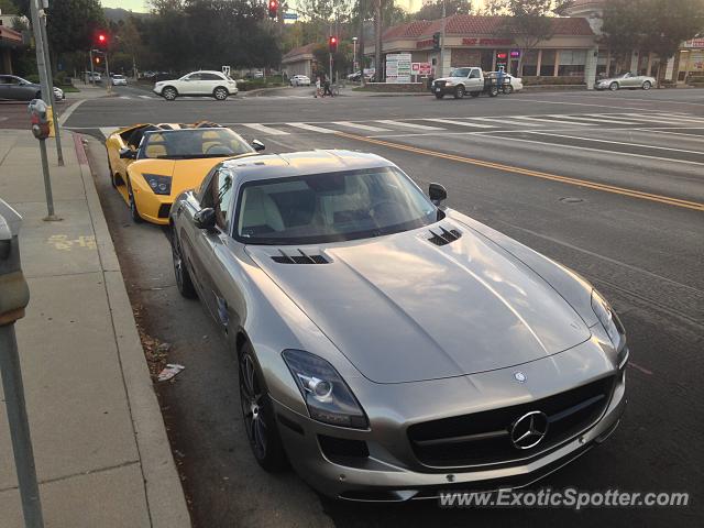 Mercedes SLS AMG spotted in Encino, California