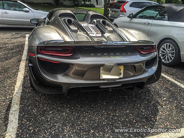Porsche 918 Spyder spotted in Morristown, New Jersey