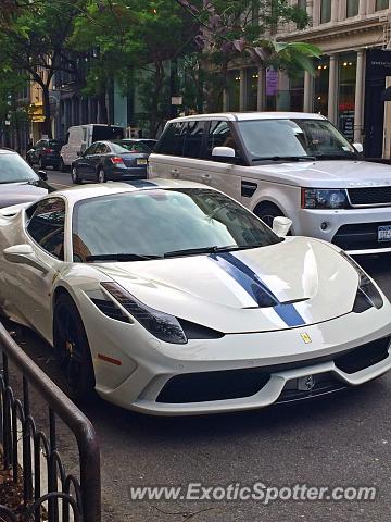 Ferrari 458 Italia spotted in Manhattan, New York