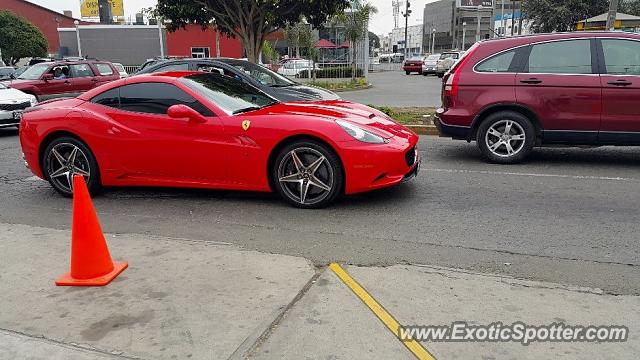 Ferrari California spotted in Lima, Peru