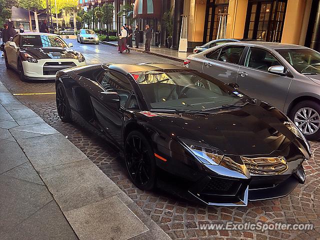Lamborghini Aventador spotted in Beverly Hills, California