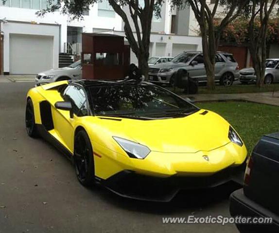Lamborghini Aventador spotted in Lima, Peru