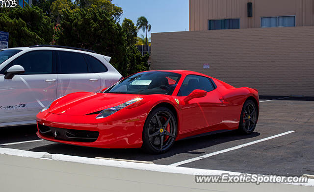 Ferrari 458 Italia spotted in La Jolla, California