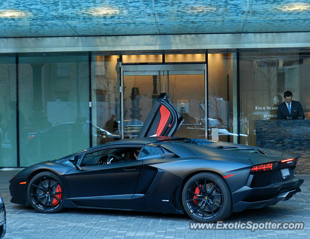Lamborghini Aventador spotted in Toronto, Canada