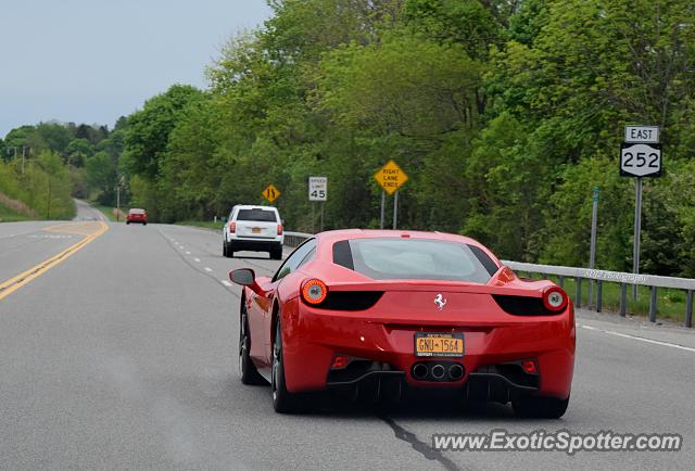 Ferrari 458 Italia spotted in Pittsford, New York