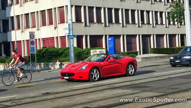 Ferrari California spotted in Zurich, Switzerland
