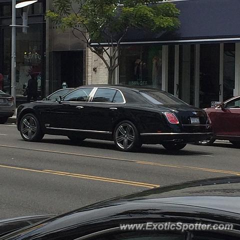 Bentley Mulsanne spotted in Beverly hills, California
