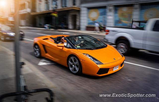Lamborghini Gallardo spotted in Boston, Massachusetts