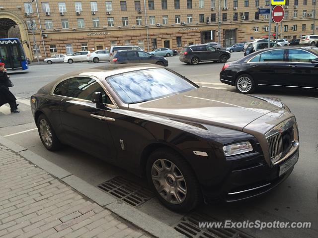 Rolls-Royce Wraith spotted in Moscow, Russia