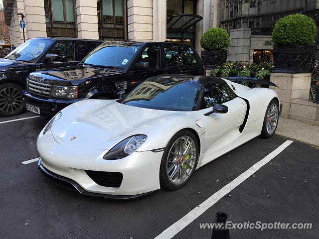 Porsche 918 Spyder spotted in London, United Kingdom