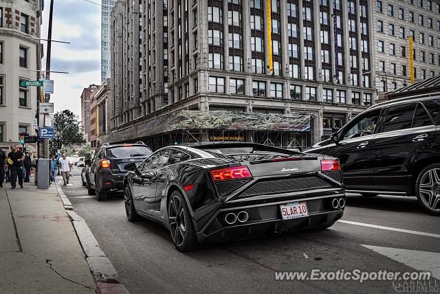 Lamborghini Gallardo spotted in Boston, Massachusetts