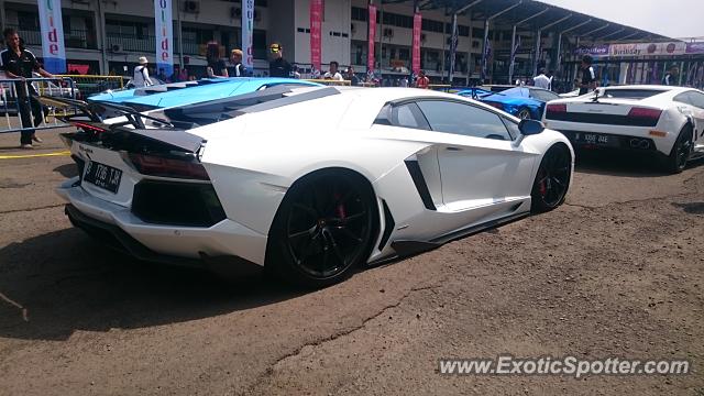 Lamborghini Aventador spotted in Sentul, Indonesia