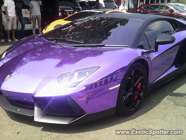 Lamborghini Aventador spotted in Bogor, Indonesia