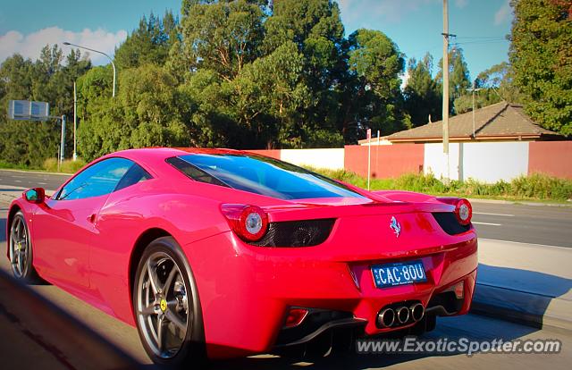Ferrari 458 Italia spotted in Sydney, Australia