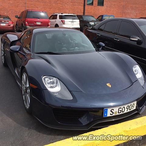 Porsche 918 Spyder spotted in Chattanooga, Tennessee