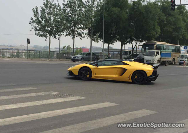 Lamborghini Aventador spotted in Beijing, China