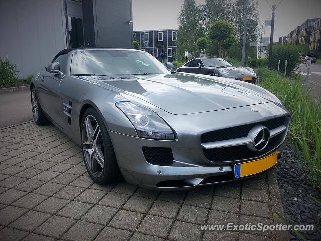 Mercedes SLS AMG spotted in Luxembourg, Luxembourg
