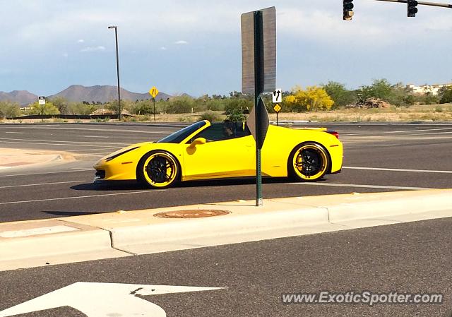 Ferrari 458 Italia spotted in Scottsdale, Arizona