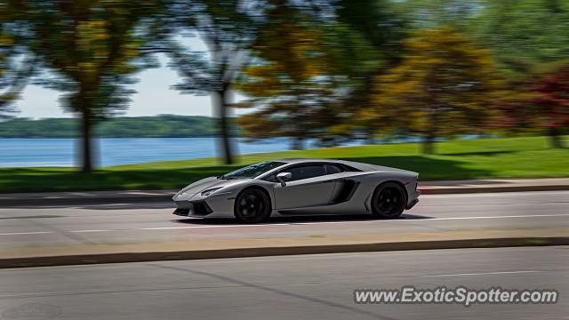 Lamborghini Aventador spotted in Minneapolis, Minnesota