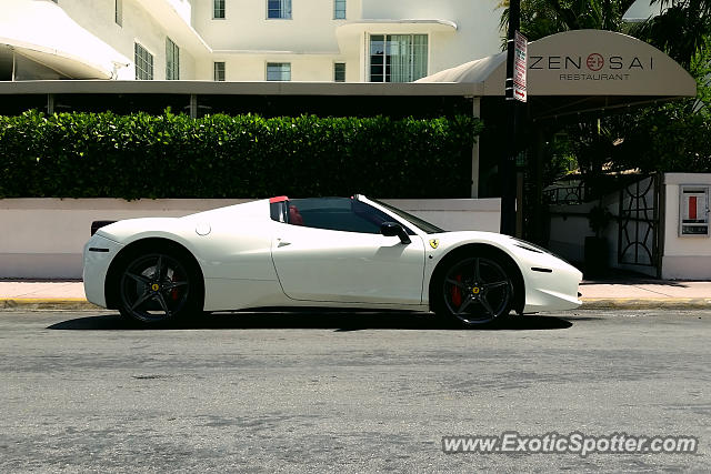 Ferrari 458 Italia spotted in Miami, Florida