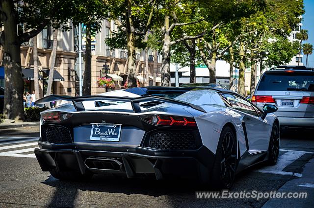 Lamborghini Aventador spotted in Beverly Hills, California
