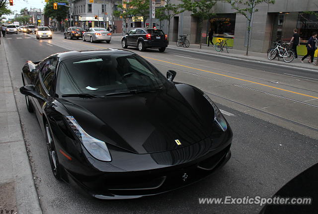 Ferrari 458 Italia spotted in Toronto, Canada