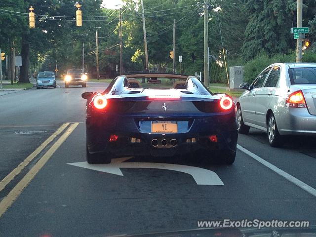 Ferrari 458 Italia spotted in Irondequoit, New York