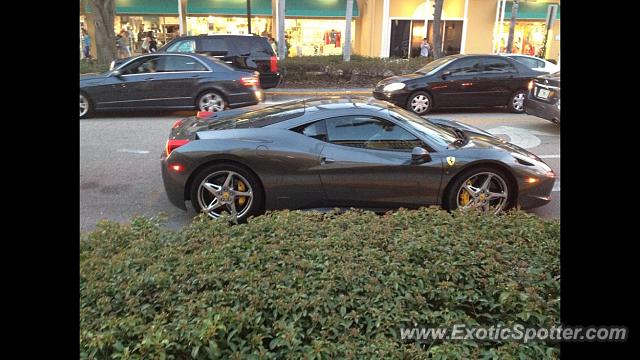 Ferrari 458 Italia spotted in Naples, Florida