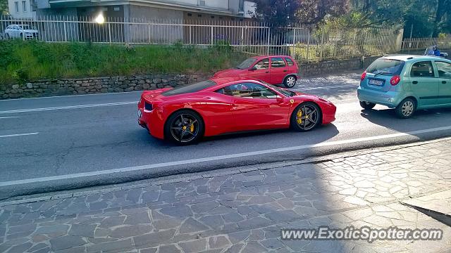 Ferrari 458 Italia spotted in Bergamo, Italy